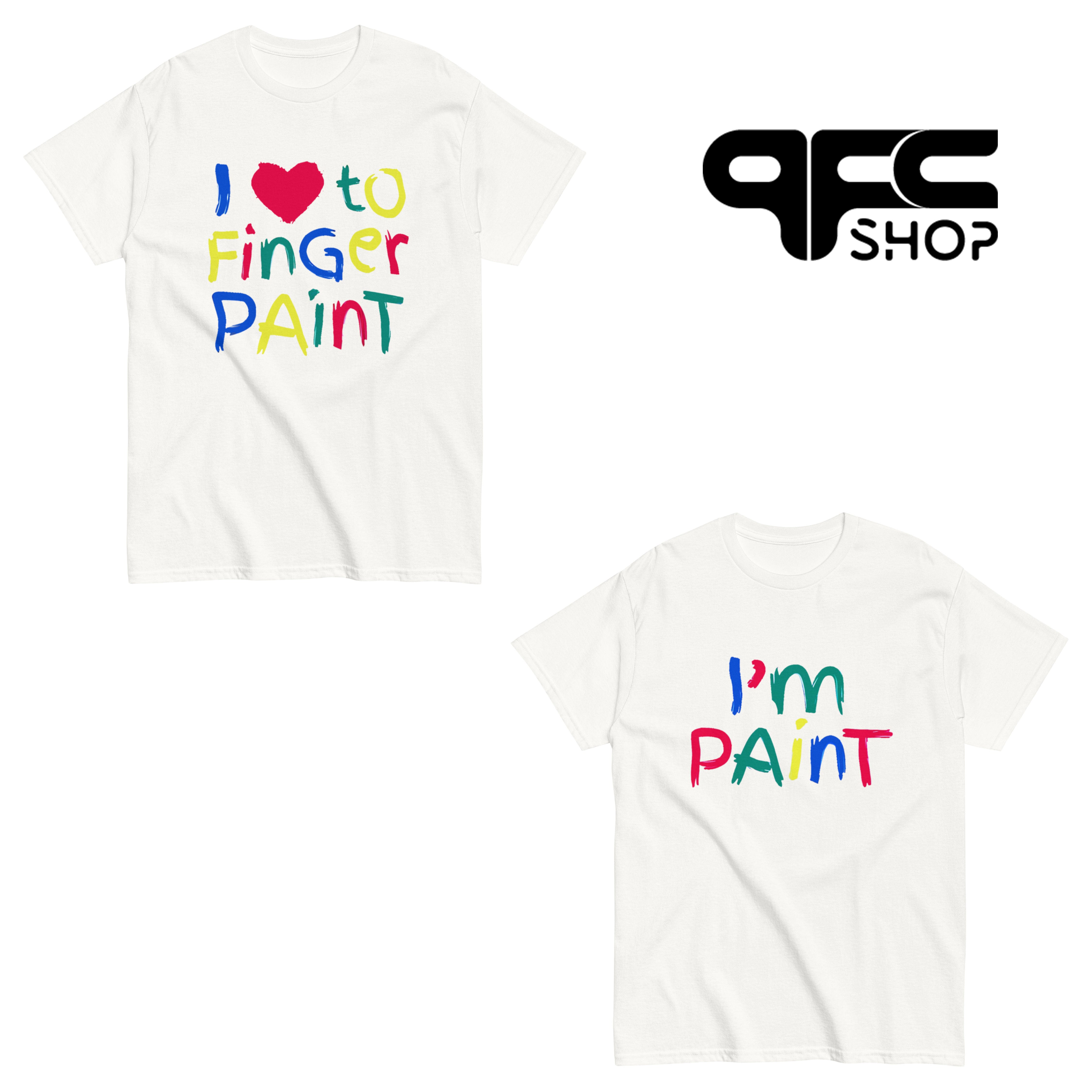 I Love To Finger Paint Shit I'm Paint T Shirt I Heart To Finger Paint Funny Matching Couples Tee - Private Fashion Collection 