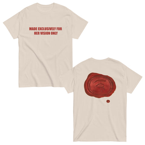 Made Exclusively For Her Vision Only T Shirt, Letter To Your Heart Boxy Tee - Private Fashion Collection 