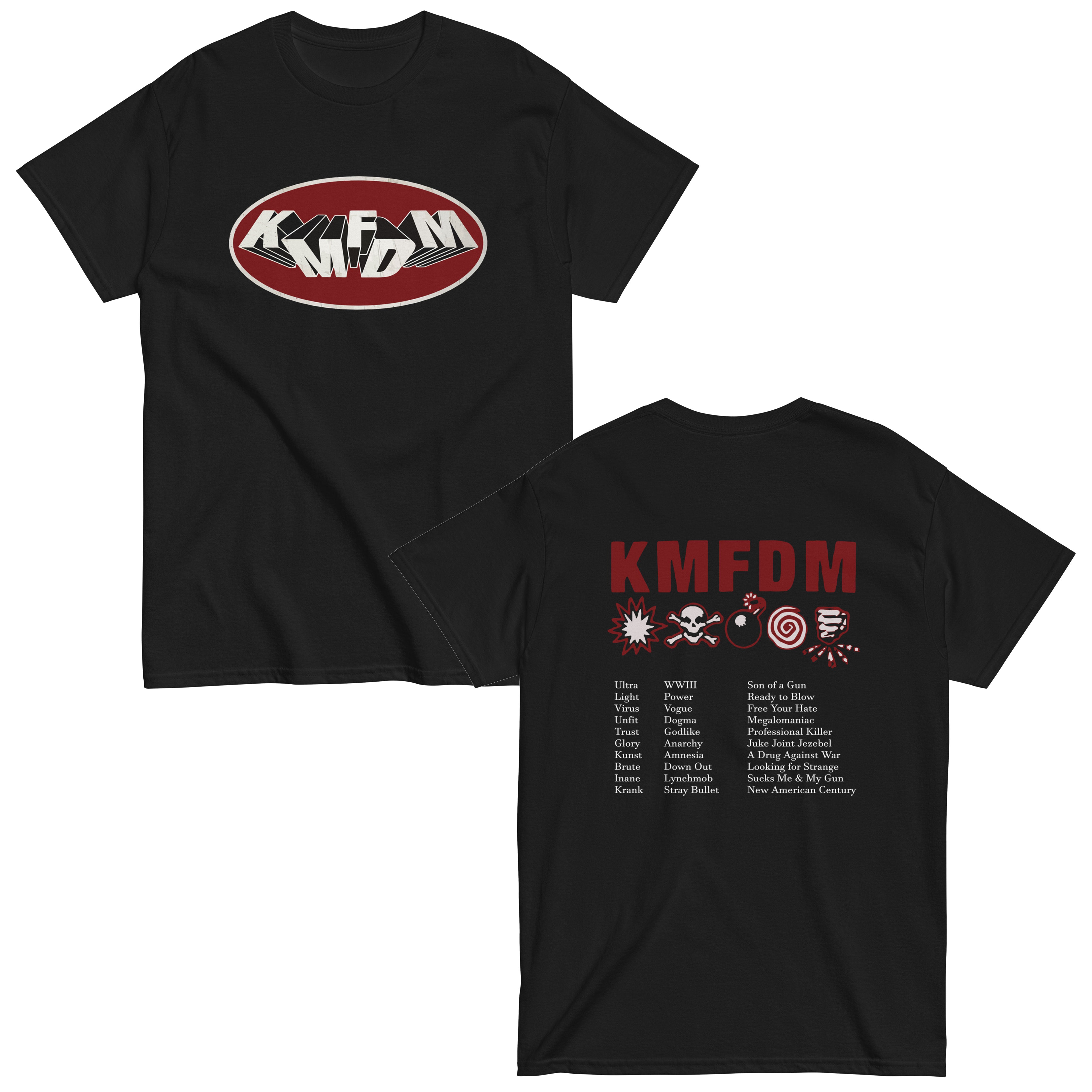KMFDM Shirt Vintage Band Tour Concert T Shirt - Private Fashion Collection 